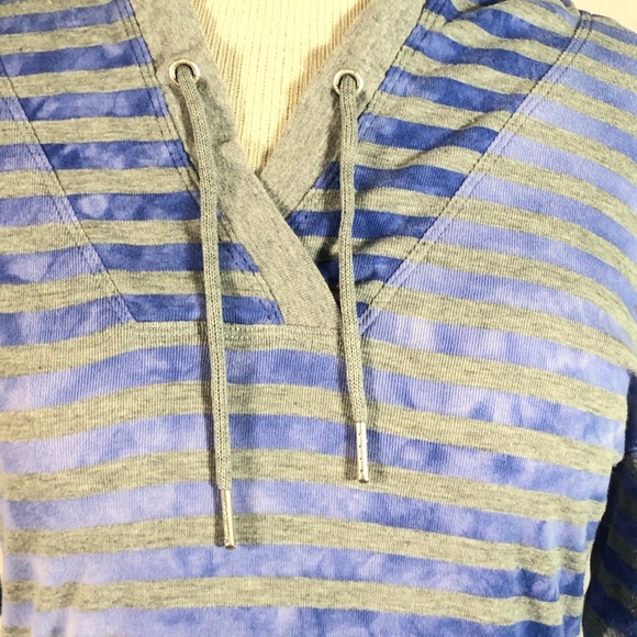 Calvin Klein Women’s Ombré Striped Hoodie L fits M - Picture 3 of 12
